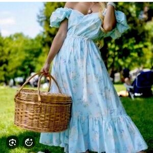 LoveShackFancy x Target Floral Puff Sleeve Dress Womens 12 NWT